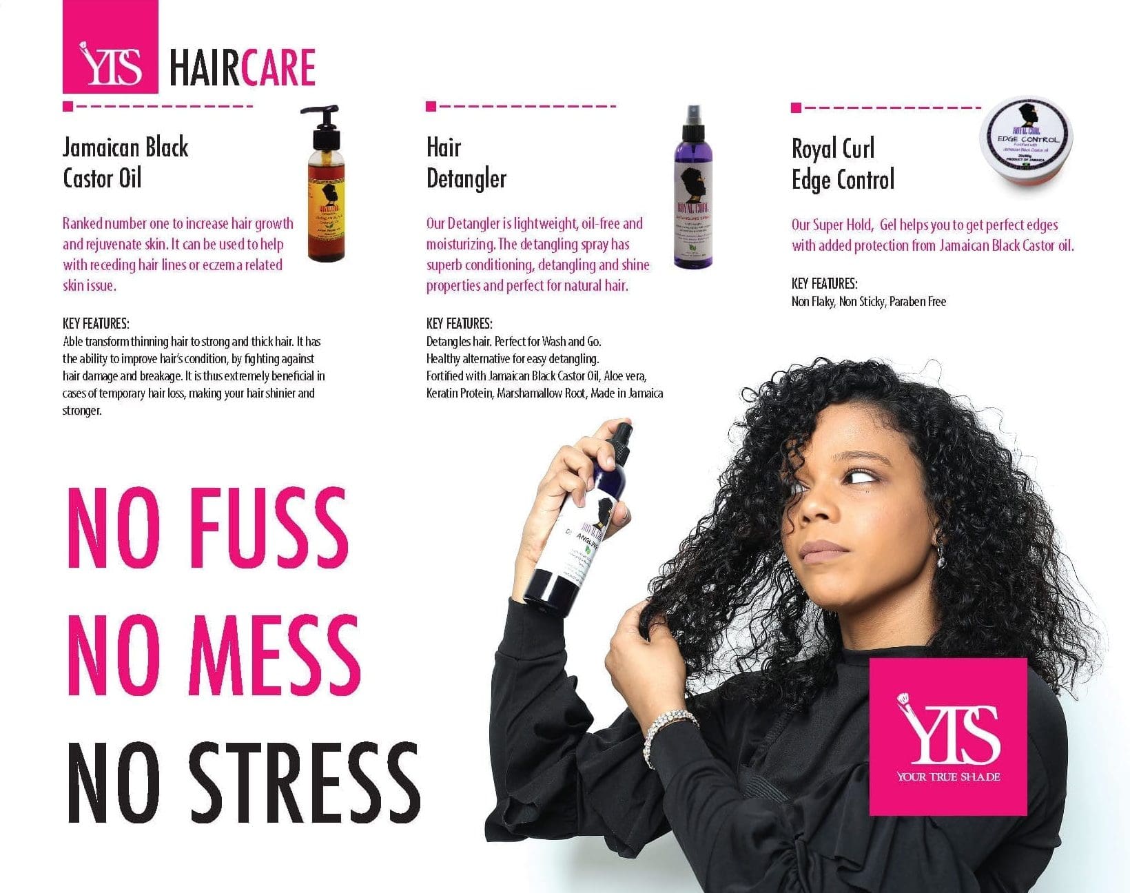 Sample Graphic Design - YTS Haircare brochure